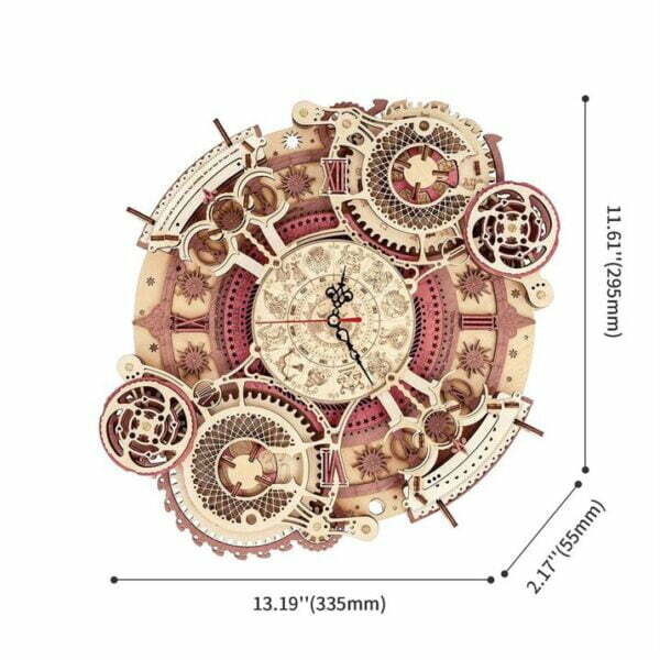 Horloge astrologique - rokr zodiac wall diy clock time engine