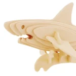 Un modèle Puzzle 3D en bois d'un requin avec ROKR.