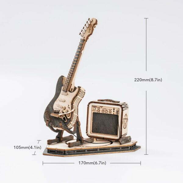 Maquette en bois guitare électrique - tg605k 8