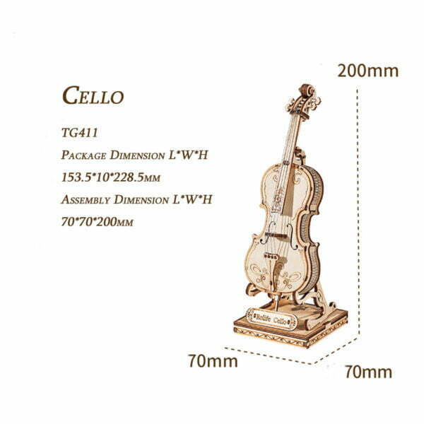 Rolife - cello : maquette en bois violoncelle - tg411 06