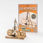 Maquette de violon en bois Rokr - Modèle de puzzle 3D.
