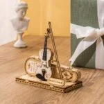 Une maquette 3D en bois de violon.