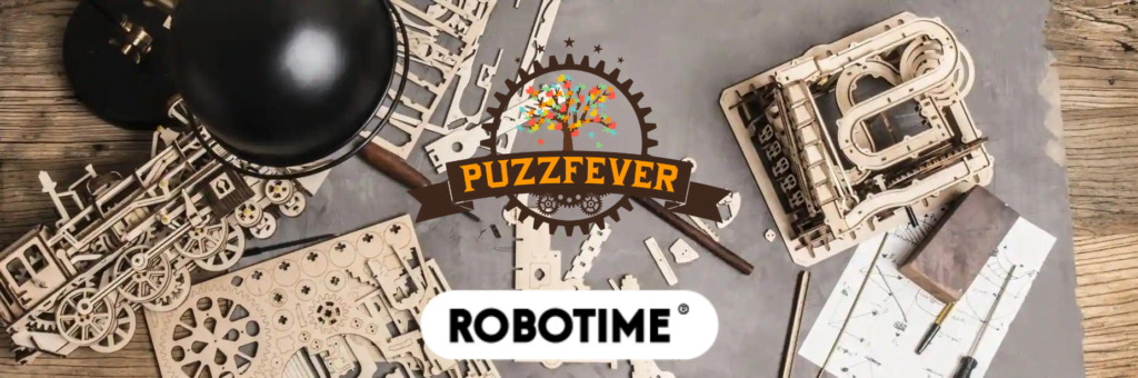 Notice d'assemblage pour les puzzles 3d robotime et rokr - robotime puzzfever logo